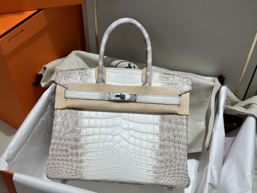 Hermes Himalayan Birkin 30CM Handbag Crocodile Niloticus Skin